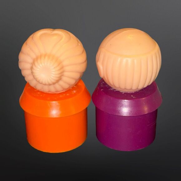 Vintage Tupperware Little Tuppers Man & Woman Figures A30 - Picture 3 of 7